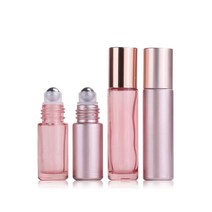 모든스토아 로즈골드 롤온 향수 공병 미니 롤러볼 아로마 용기 10ml, 투명