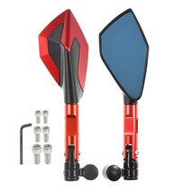 TG모터 오토바이 CNC 8 10mm 미러 사이드 미러 혼다 HRC CBR CBR1000RR CBR650F CBR600RR CBR500R CBR300R, 04 빨간