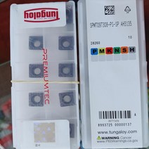 TUNGALOY SPMT09T308-PS-SP AH3135 카바이드 삽입 10개, 한개옵션0