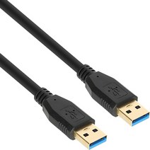 USB 3.0 AM-AM 케이블 블랙 3중차폐 5Gbps 기본형 USB연결선, 0.5M, 1개