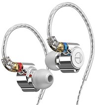 TRN TA1 Knowles BA + DD 하이브리드 드라이버 인이어 이어폰, Mic, Silver, 상세페이지 참조, 상세페이지 참조