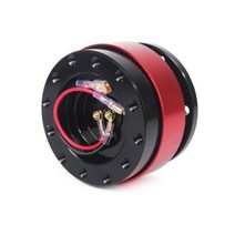 신제품 범용 유형 자동차 변형 스티어링 휠 베이스 커넥터 1 개 수정된 레이싱 빠른 분리, 빨간