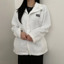 VANANA2 데일리 루즈핏 유니크 베이직 꾸안꾸 카라 후리스 집업
