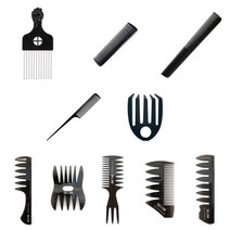 바버샵 포마드 빗 콤브 남자 헤어 브러쉬 모음., 팁탑 포마드 전용 빗, 팁탑 크롭컷 A-1콤브