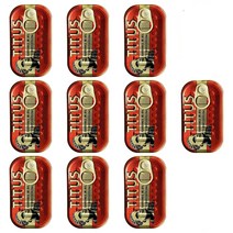 Titus Sardines 4.4 Ounce (125g) 10 Packs, nullp