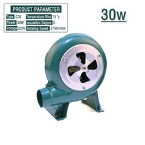 송풍기 220V 240V 가정용 철 바베큐 소형 원심 30W 40W 60W 80W EU 미국 플러그 어댑터 용 녹색, 30W+UK