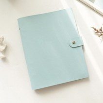 동전앨범 포토북 A5 PU 가죽 스냅 시리즈 바인더 사진 앨범 kpop 포토카드 홀더 스크랩북 자체 접착 한국 결혼식 책 수집, B