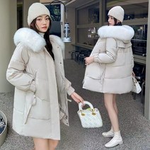 여성 롱패딩 점퍼 후드 코트