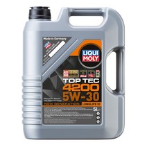 리퀴몰리 3707 TOP TEC 4200 엔진오일 5W-30 5L, 1개