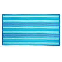Martha Stewart Cabana 카바나 럭셔리 스파 및 호텔 품질 100% 터키산 면 2피스 비치 타월 세트 450 GSM 101.6 x 182.9cm(40 72인치), 100 % Turkish Cotton Beach Tow, Blue & White