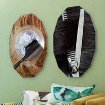 [천삼백케이] [꾸밈] pi044-폼아크릴액자38CmX58Cm12각형헤어샵미용실