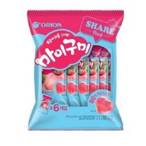 오리온 마이구미 복숭아맛 젤리 6번들 259.2g, 4개