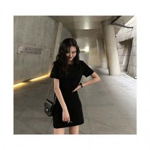 이지핏 여성무지원피스 1P 여자 베이직 안에입는 기본 치마 슬림핏 루즈핏 dress home party