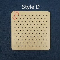 가죽공예 도안 클래식 기본 사시코 템플릿 5mm 7.5mm 아크릴 드로잉 그리기 도구, 04 Style D