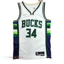 NBA 75주년 밀워키 벅스 야니스 아데토쿤보 다이아몬드 스윙맨 져지 유니폼 - 시티 에디션
