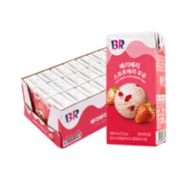배스킨라빈스 베리베리 스트로베리 우유 24p, 190ml, 6세트