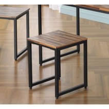 베란다 꾸미기 1인 벤치 사각 의자 4colors 음식점 어린이집 세련디자인, 빈티지