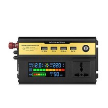 순수정현파인버터 차량용 태양광 인버터 시거잭 비상 전원 인버터 DC 12V-AC 220V 변환기 USB 충전기 포함, 01 12V 500W