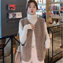 여성 양털 덤블 조끼 플리스 후리스 빅사이즈 뽀글이 겨울 베스트 간절기 이너