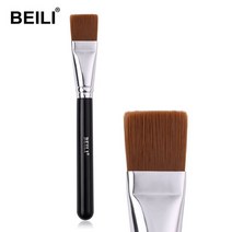 BEILI-뉴 플랫 대형 파운데이션 메이크업 브러쉬 리퀴드 BB 크림 소프트 합성 섬유 메이크업 브러쉬 페이셜 DIY 마스크 브러쉬, 01 With Logo, 한개옵션1, 01 With Logo