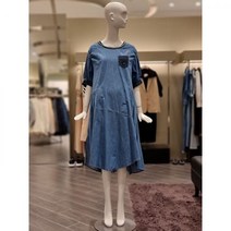 (오즈세컨)텍스처블록백스트랩데님드레스O22C4NOP990WO22C4NOP990W
