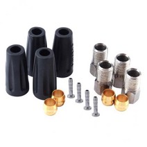 GHSHOP 3-20pack 16Pcs 자전거 유압 브레이크 호스 올리브/부싱 인서트 나사 캡 세트, 3개, 설명된 대로 + 설명된 대로, 설명한대로