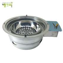 불안나로스타 RMS330D 업소용로스타 원형330/사각350mm 석쇠 및 불판 사용 야외용으로 사용가능, 엠보형