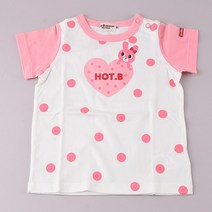 미키하우스 핫비 N 이번에도 부탁해요 티셔츠2종 택1 (17H205202 08)반팔 티셔츠 80∼110