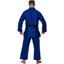 Fuji Single Weave Judo Gi Uniform - 아동 및 성인 유도 가라데용 코튼 트레이닝 파란색 사이즈 1