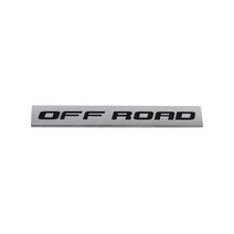 자동차튜닝 Premium OFF ROAD for car Engine Universal Hood Fender trunk Tail Rear Bonnet Nameplate De, 01 chrome-black