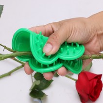 화훼 줄기 가시 제거기 1P 녹색 실리콘 장미 꽃 식물 꽃꽃이 자격증 준비물 잎, 단품