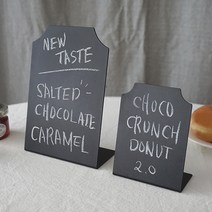 파이널리 파운드 미니 칠판 블랙보드 스탠드 카페 가격표 베이커리 메뉴판, S 사이즈 + 분필(화이트/10개입)