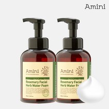 아미니 저자극 버블클렌저 로즈마리 허브워터폼 500ml 2개, 단품