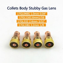 tig 17gl 콜릿 바디 스터비 가스 렌즈 lenz 커넥터 메시 포함 pta db sr wp-171826 토치 용접 액세서리, 3.2mm