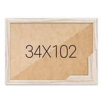 퍼즐액자 34x102 고급형 슬림 우드 라떼, 단품