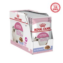 로얄캐닌 고양이사료 키튼젤리 습식 85G X 12 개 면역력강화도움