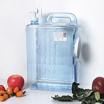 대용량물통9.4L 약수통 사각물통 등산용물병 친환경용기 생수통 1L물병 캠핑사각물통 무지물통 투명물병 PVC물통 프라스틱용기 아이스물통 야외용물통 캠핑용품 등산용물통 손잡이통, 9.4L