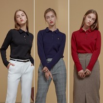 [유에스피에이] FW USA COTTON 기모 카라티셔츠 여성