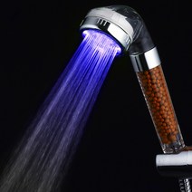 LED 샤워기헤드 수도꼭지 온도색상변화 반영구수압전력, 4.LED수도꼭지