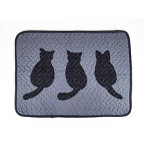[올세일판촉] 모던한 디자인의 순면 퀼트 발매트 14종 순면발매트, Cat 3 - 고양이 3