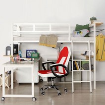 오키멧 북카페M 벙커 침대 (멀티 싱글 M), 블랙(매트제외)