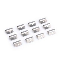 바람 비 디플렉터 채널 스테인레스 스틸 고정 클립 heko g3 sned 클립 4pcs 6pcs 12pcs 자동차 액세서리 yc101529-sl, 12개