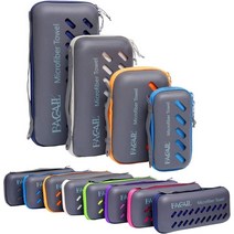 BAGAIL BASICS 극세사 타월 완벽한 스포츠 & 여행 & 비치 타월. 빠른 건조 - 슈퍼 흡수성 - 초소형 캠핑 체육관 해변 수영 배낭 여행에 적합 푸시아 30.5, Grey_Large(28 x 56 inches)