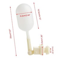 정화조 농업용 플라스틱 플로트 볼 밸브 조절 식 워터 자동 충진 탱크 1/2 3939quick Connec, 01 White