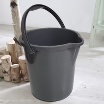 15L 양동이 그레이 바게스 세차버킷 물통 청소버킷 플라스틱양동이 손잡이물통 대야, 단품, 없음
