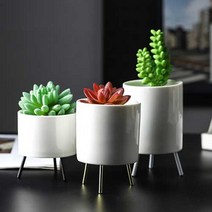 (주)아트인 모던 메탈 삼발화분(B7), 골드