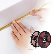 1+1 깔끔 신박한 방수테이프 다용도 줄눈 욕실 화장실 주방 싱크대 타일 틈새차단 곰팡이방지, 실버펄컬러(2개)