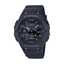 [지샥 G-SHOCK] GA-B001-1ADRR 베젤 밴드 일체형 구조 블루투스 올블랙 아날로그 전자 시계