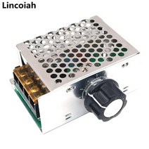 AC 220V 4000W SCR 전압 조정기 디밍 조광기 모터 속도 컨트롤러 온도 조절기 전자 모듈, 한개옵션0
