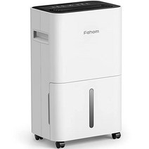 Fehom 가정 및 지하실용 4500 평방 피트 제습기 - 자동 또는 수동 배수 포함 1 5L(0 55갤런) 물탱크 용량, 50 Pints 4500 Sq. Ft